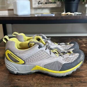 Merrell Avian Light Ventilator Opal Gray Hiking Shoes J16726 Women Sz 7.5