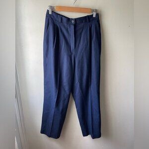 Pendleton 100% Virgin vintage USA Wool Pants Lined High Rise Blue Women's 10