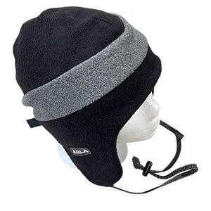 BULA Beanie One Size Unisex Black/Gray  Cap Warm Ear Cover, Skiing, Snowboard