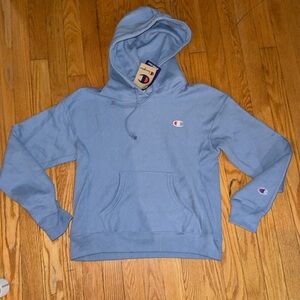 Nwt champion reverse weave hoodie blue xs