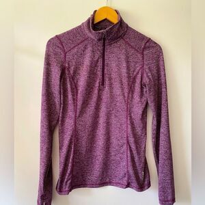 Head purple athletic zip up shirt