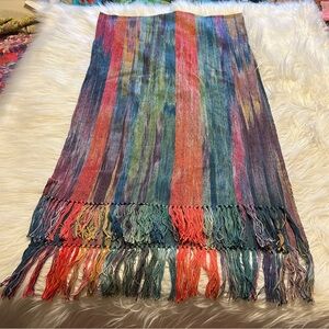 Opra rainbow large wrap shawl