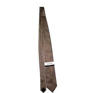 DXL Mens X-Long Tie  Tan NWT Polyester Silk Blend