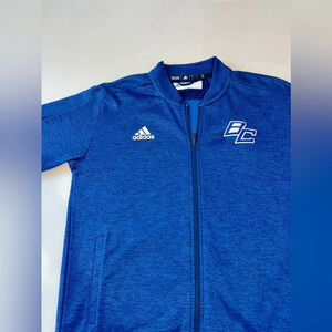 Boston College, Adidas zip up men’s jacket size, L in new like condition Blue