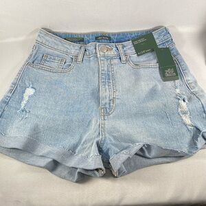 Wild Fable super high rise rolled cuff shorts denim resort wear casual 4/R