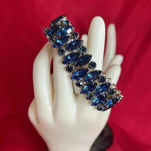 Fenichel Sapphire Blue Rhinestone  Bracelet