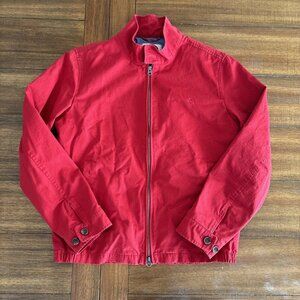 Brooks Brothers Red Fleece Full Zip Up Lightweight Jacket Men’s SZ M Red