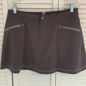 Title Nine Swingtastic Skirt Skort Size 8 Gray Active Outdoor Built In Shorts