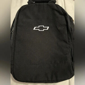 Chevrolet Black Backpack with White Logo GM Authentic