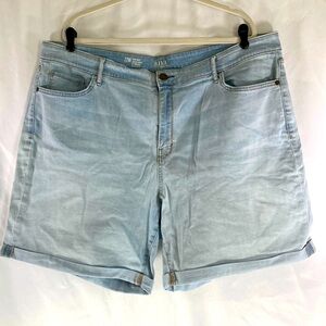 a.n.a high rise denim short 8” inseam casual activewear summer cruise beach 22W