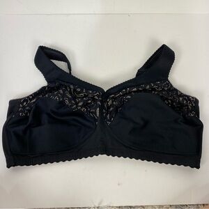 Glamorise Black Lace Bra size 44F