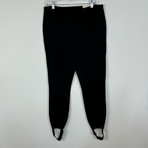 Soft Surroundings Black Legging Full Length Stirrup Large Tall Long Minimalist