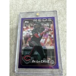 2024 Topps Series 1 Elly De La Cruz #141 RC Purple /799 NM Cincinnati Reds