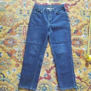 Vintage Ralph Lauren Women's jeans  Blue Straight Leg 5 Pocket Cotton  Size 8P