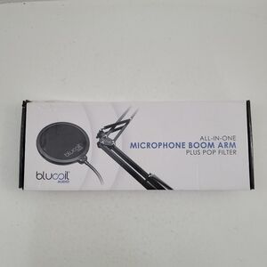 Blucoil All-In-One Microphone Boom Arm Plus Pop Filter