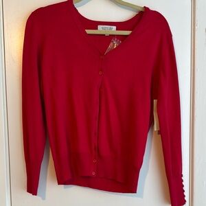 New Active USA Red Women's Sweater