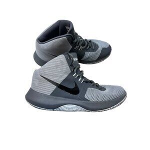 Nike Mens Air Precision 898455-004 Gray Basketball Shoes Sneaker Size 8 High Ln