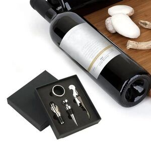 Enogeeks 4 Piece Wine Set Opener Tool Zinc Alloy  Opener  Professional Kit