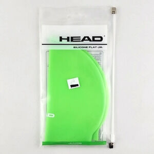 Head Lime Green  Silicone Flat Swim Cap Junior Sized