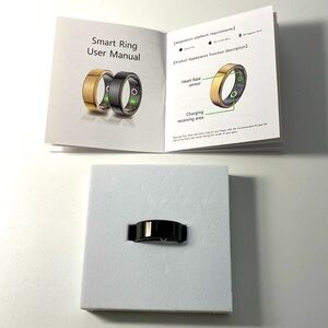 Smart Heart Ring-Black Size 7