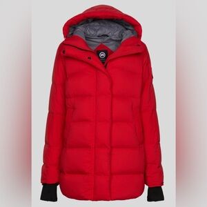 New Canada Goose Alliston Packable Down Coat in Red Rouge Size XS