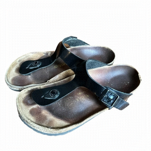 Birkenstock Gizeh Birko-Flor Patent Black 6