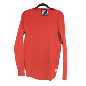 MEN'S Superdry Ribbed Red Fitted Sweater