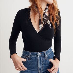 Madewell Wrap Thong Bodysuit Small