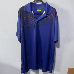 PGA  Tour men's blue golf shirt Blue size XXL