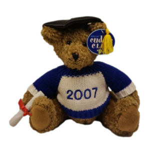 With Tags Amscan Cuddle Club 2007  Graduate Bear Plush Diploma 14" tall