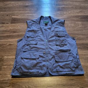 Scandia Woods Sportswear Fishing Vest with 10+ Pockets Zip Up Mens XL