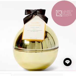 Indigos Decorative Christmas Ball Candle- Vanilla Cashmere