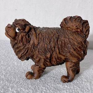 Vintage Brown Wrinkly  Dog Figurine