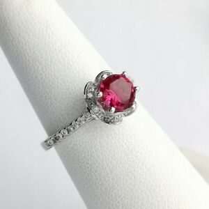 Lab Created Ruby CZ Ring size 7