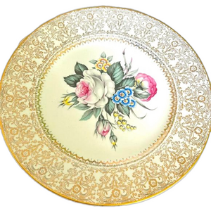 Antique Salem 23 karat gold dinner plate