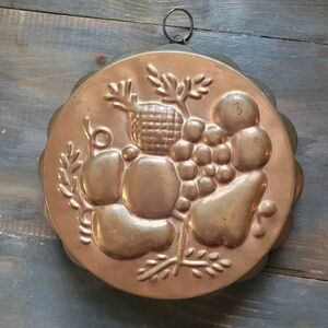 COPY - Vintage Copper jelly mold/wall decor