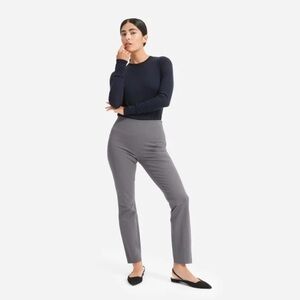 Everlane The Side Zip Stretched Cotton Grey Pants