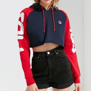 Urban Outfitters FILA Cropped Hoodie