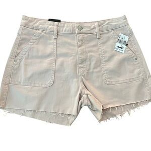 MAVI Women's Candy Patched Pocket Shorts Frayed Hem Soft Pink Size 30 new w/ tag