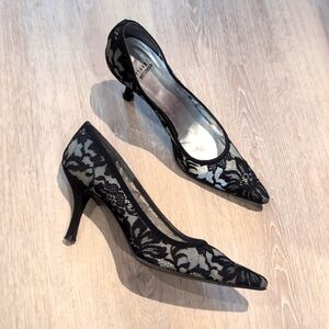 Stuart Weiran black and lace gorgeous heels