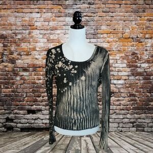 TRICOMAX Black And Tan Maternity Sweater