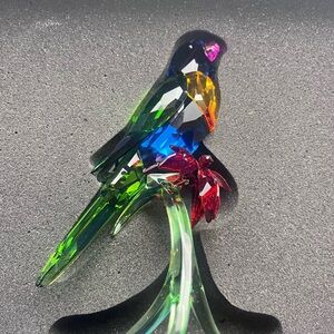 Multicolor Crystal Bird Figurine