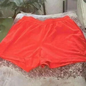 Nike Dry Fit Neon Orange Dryfit Athletic Shorts Size Large