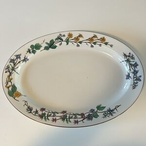 WOODHILL Oval Flowered Serving Plate!