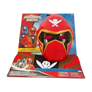 Power Ranger Mask  Costume Saban Red Child Sz 4 - 6X Play Outfit