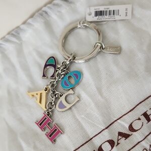 COACH BNWT key chain silver