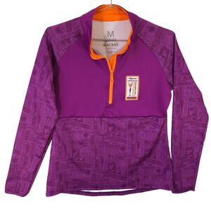 2021 Wineglass Marathon Pullover Womens M Purple Half Zip Long Sleeve Wegmans