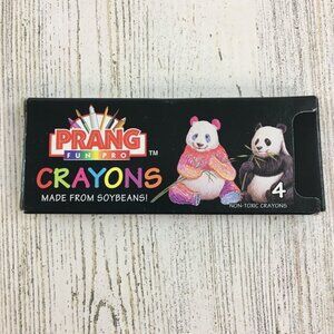 Prang Fun Pro Crayon Zoo Soybean Crayons Vtg Box of 4 Crayons Earth Day 2000