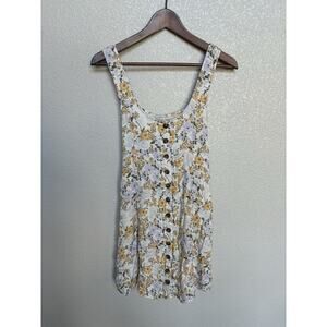 NEW American Eagle button down mini sundress S floral boho 90s y2k beachy boho