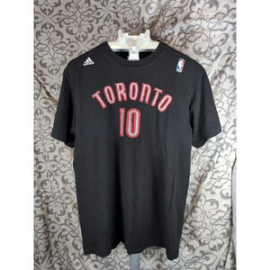 Adidas NBA Toronto Raptors Tee Shirt Men’s Size Large #10 Derozan